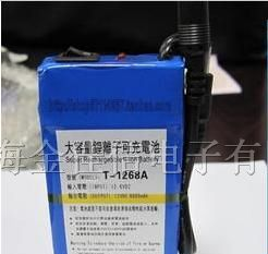 摄像机专用锂电池 12V 6800mAH (带开关)
