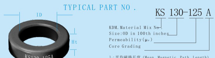 供应铁硅铝磁环KS092-125A