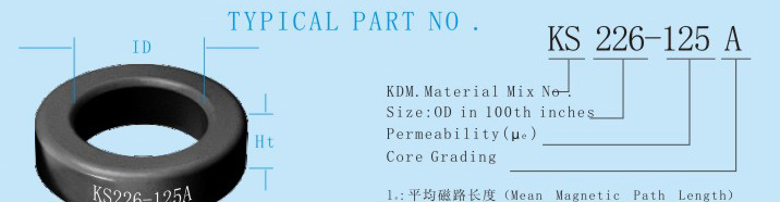 供应铁硅铝磁环KS090-125A