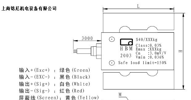 供应德国HBM称重传感器S40/500KG/1T