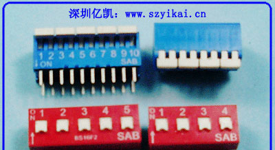 供应可替代欧美许多品牌双刀单掷DIP/拨码开关