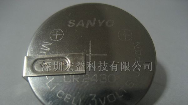 供应SANYO纽扣锂电池CR2430