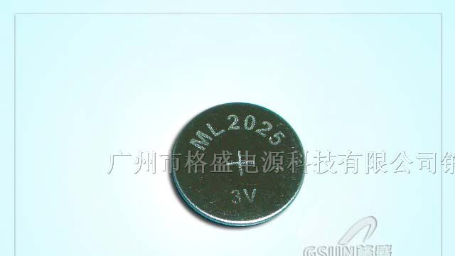 供应3V锂锰纽扣可充电池ML2025