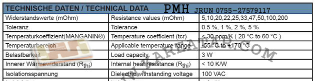 供应精密电阻(PMH)