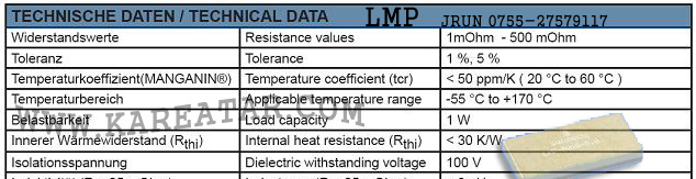 供应精密电阻(LMP)