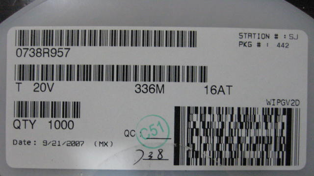 供应贴片钽电容T520V336K016ATE070