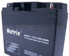 矩阵牌12v17ah铅酸蓄电池