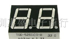 供应 共阳绿色LED数码管：5261CG-B