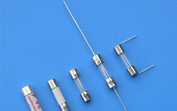 BGF,BGPφ4.5x15mm慢速快速单体双帽引线玻璃保险丝管