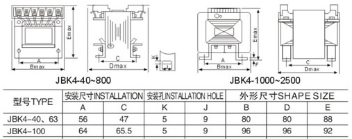 供应JBK系列机床控制变压器