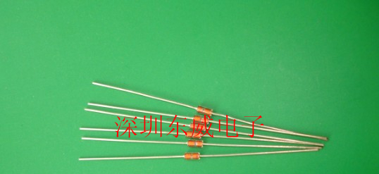 供应NTC热敏电阻玻璃二级管式10K，100K环保