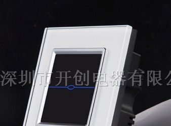 86型单路触摸遥控开关面板(白色)