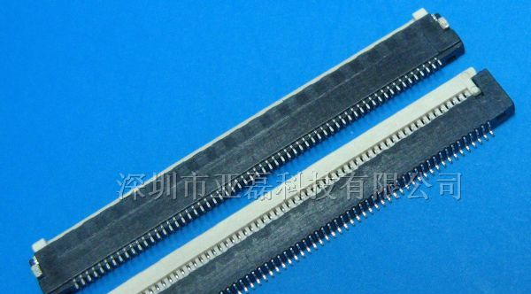 供应0.5mm间距FPC插座,1.0mm厚度