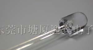 批发供应F5MM正常圆头有边无色透明高亮白光LED