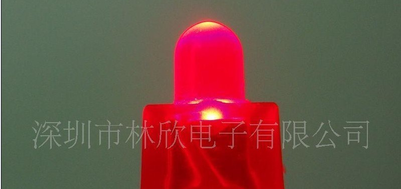 供应2.0圆头红发红短脚高亮 LED发光二极管