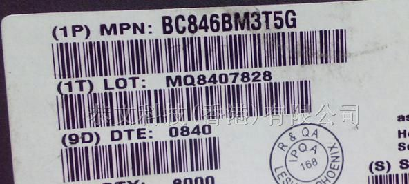 供应ON SEMI二极管BC846BM3T5G