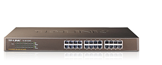 供应TP-LINK24口百兆机架式快速以太网交换机
