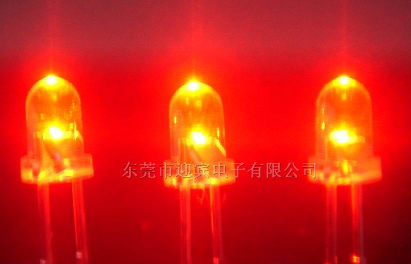 供应3MM白发红高亮LED