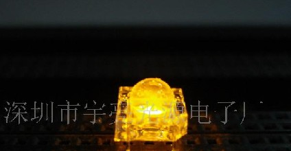 供应发光二极管5MM黄色食人鱼LED灯
