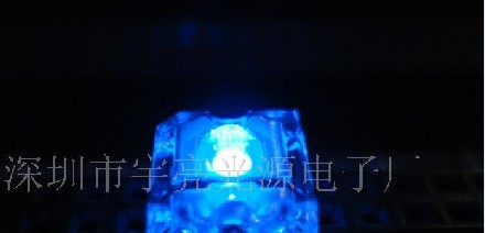 供应LED灯具专用3MM蓝色食人鱼发光二极管