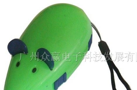 供应众赢zy-207手压老鼠LED手电筒