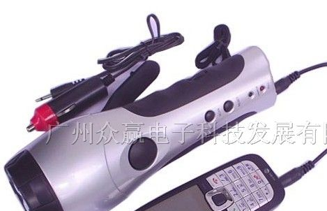供应众赢zy-326手摇充电多功能LED手电筒