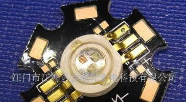 供应大功率LED 1W 黄光 琥珀 投光灯 射灯