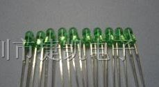 供应3MM绿发绿短脚LED发光二极管
