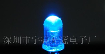 供应LED灯具用大角度5MM蓝色发光二极管