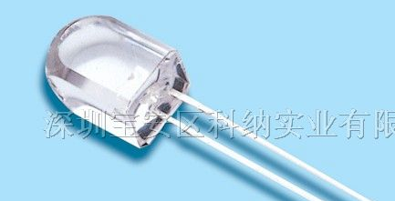 供应10.0*13.6毫米 圆形有帽沿七彩发光二极管