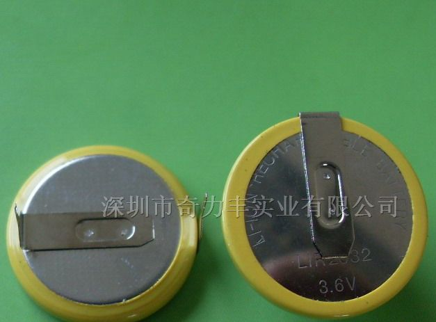 供应LIR2032   3.6V锂离子电池