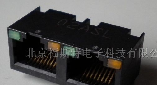 供应FOXCONN富士康RJ45 1X2带灯座