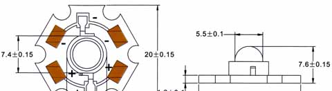 供应大功率LED 0.5W