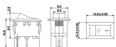 供应船型开关KCD117-12P