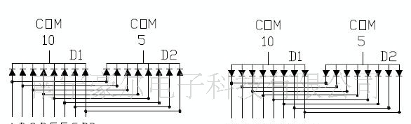 供应红色二位LED数码管/共阳