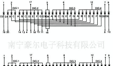 供应红色/共阳三位半LED数码管