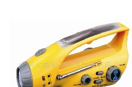 供应众赢zy-101手摇太阳能LED手电筒