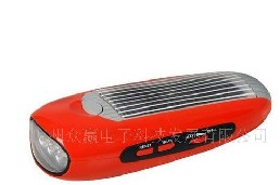 供应众赢zy-104太阳能LED手电筒