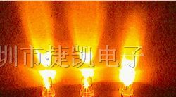 供应LED发光二极管3MM白发黄高亮长脚