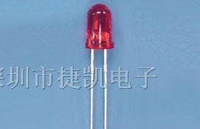 供应5MM红发红高亮长脚LED发光二极管