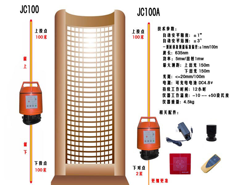 供应全自动激光垂准仪JC100/铅垂仪JC100