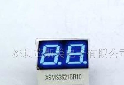 供应xsm-s5022AB10蓝色LED七段数码管