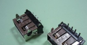 供应雅安 USB AF 90度短体DIP连接器