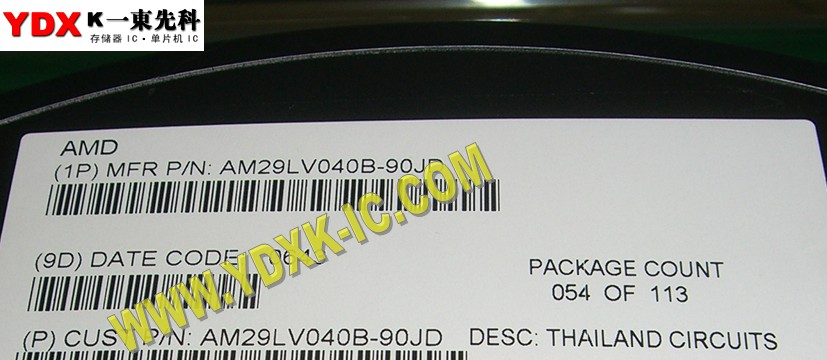 供应电擦除可编程存储器IC,AM29LV040B-90JD快闪FLASH