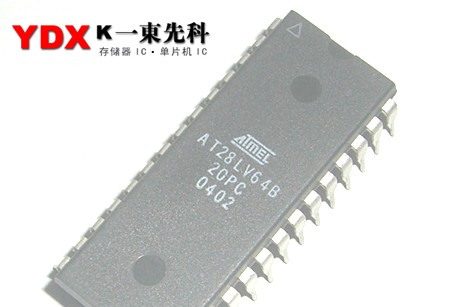 供应电擦除可编程存储器IC,AT28LV64B-20PC快闪FLASH