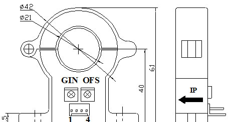 供应CS100EK1系列霍尔可拆卸电流传感器