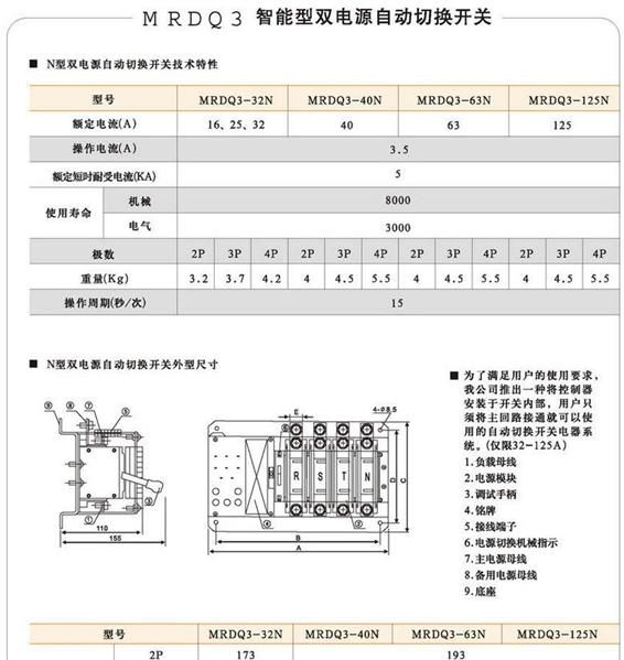 双电源自动转换开关