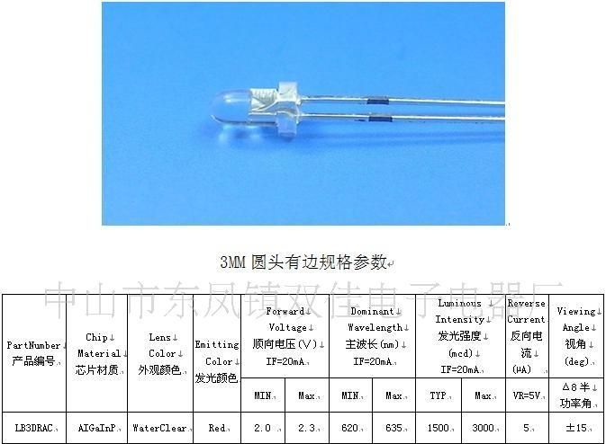 厂家直销LED发光管二极管,白发蓝,白发绿,白发黄