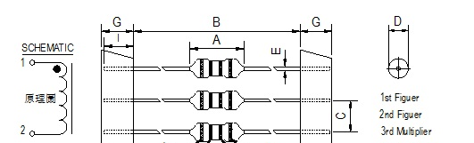 LGA色环电感_色码电感