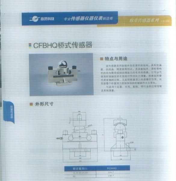 CFBHQ桥式传感器(荷重传感器）